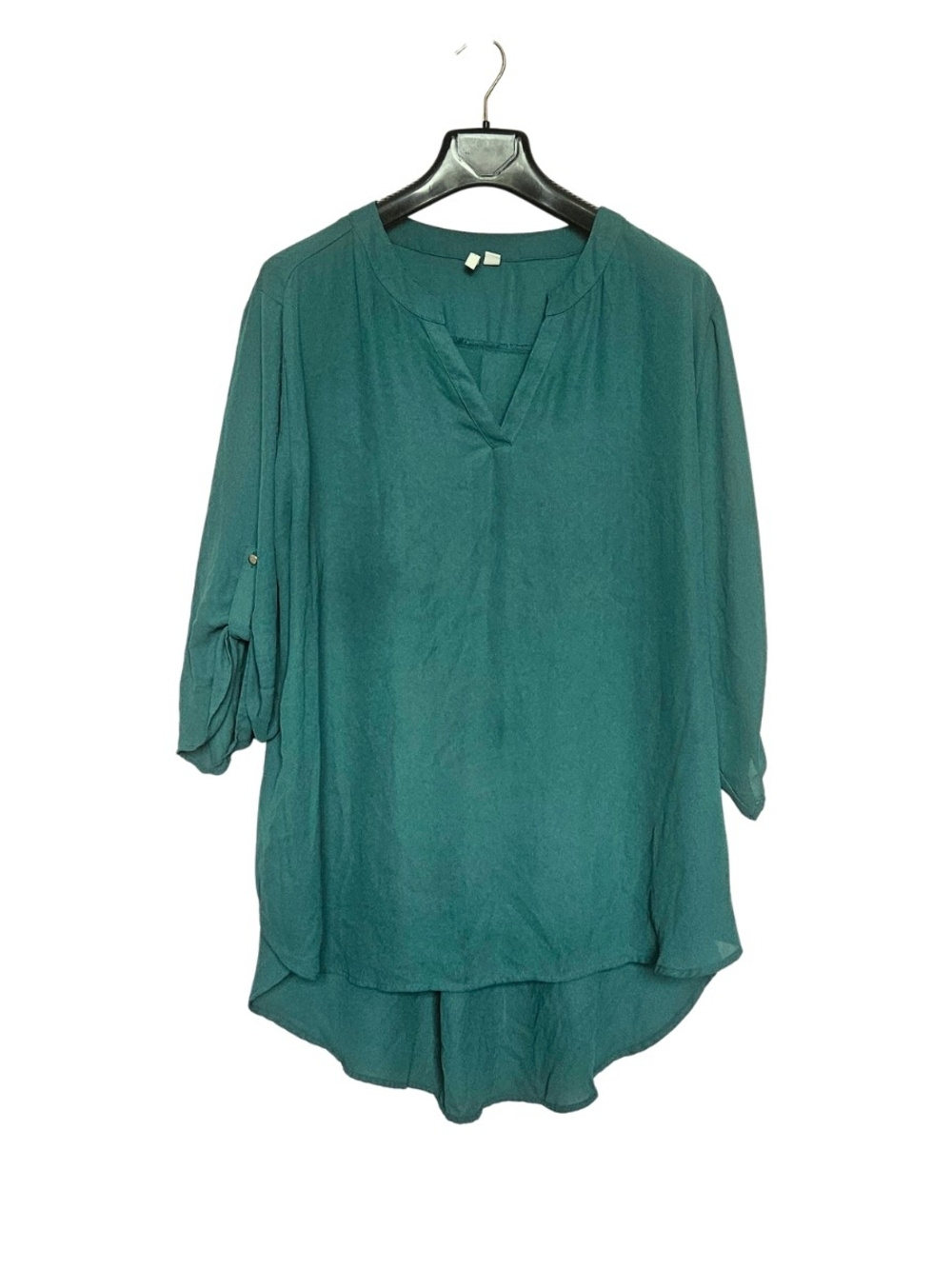 Women's Plus Size 26/28W Relaxed V-Neck Tunic